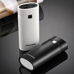 HAWEEL DIY 2x 18650 배터리 (미포함) 5600mAh 보조 배터리 케이스 USB 출력 및 표시등 포함, DIY 2배터리(블랙), DIY 2배터리(화이트)
