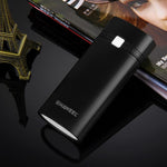 HAWEEL DIY 2x 18650 배터리 (미포함) 5600mAh 보조 배터리 케이스 USB 출력 및 표시등 포함, DIY 2배터리(블랙), DIY 2배터리(화이트)