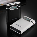 HAWEEL DIY 4 x 18650 배터리 (미포함) 10000mAh 보조 배터리 케이스 2 x USB 출력 및 디스플레이 포함 아이폰, 갤럭시, 소니, HTC, 구글, 화웨이, 샤오미, 레노버 및 기타 스마트폰용, DIY 4 x 18650 10000mAh 배터리 (미국)