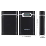 HAWEEL DIY 4 x 18650 배터리 (미포함) 10000mAh 보조 배터리 케이스 2 x USB 출력 및 디스플레이 포함 아이폰, 갤럭시, 소니, HTC, 구글, 화웨이, 샤오미, 레노버 및 기타 스마트폰용, DIY 4 x 18650 10000mAh 배터리 (미국)