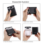 HAWEEL DIY 4 x 18650 배터리 (미포함) 10000mAh 보조 배터리 케이스 2 x USB 출력 및 디스플레이 포함 아이폰, 갤럭시, 소니, HTC, 구글, 화웨이, 샤오미, 레노버 및 기타 스마트폰용, DIY 4 x 18650 10000mAh 배터리 (미국)