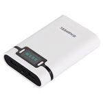 HAWEEL DIY 4 x 18650 배터리 (미포함) 10000mAh 보조 배터리 케이스 2 x USB 출력 및 디스플레이 포함 아이폰, 갤럭시, 소니, HTC, 구글, 화웨이, 샤오미, 레노버 및 기타 스마트폰용, DIY 4 x 18650 10000mAh 배터리 (미국)