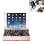 F611 분리형 컬러 백라이트 알루미늄 백플레인 무선 블루투스 키보드 태블릿 케이스 iPad Air 2 / 9.7 (2018) / 9.7인치 (2017) / Air / Pro 9.7인치용