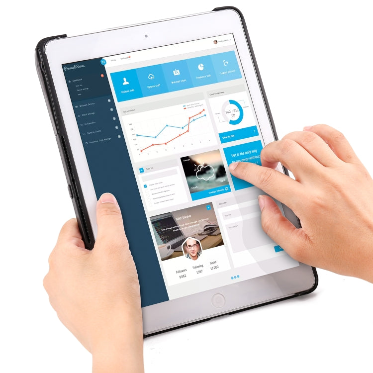 F611 분리형 컬러 백라이트 알루미늄 백플레인 무선 블루투스 키보드 태블릿 케이스 iPad Air 2 / 9.7 (2018) / 9.7인치 (2017) / Air / Pro 9.7인치용