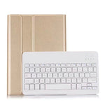 분리형 블루투스 키보드 + 가로 플립 가죽 태블릿 케이스 홀더 포함 iPad Pro 9.7인치, iPad Air, iPad Air 2, iPad 9.7인치 (2017), iPad 9.7인치 (2018)용, A07 블랙, A07 골드, A07 블루, A07 로즈 골드