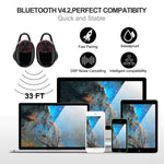 BTH-V5 DSP 노이즈 캔슬링 이어버드 스포츠 무선 블루투스 V5.0 헤드셋 충전 케이스 포함, 아이폰 및 안드로이드 호환
