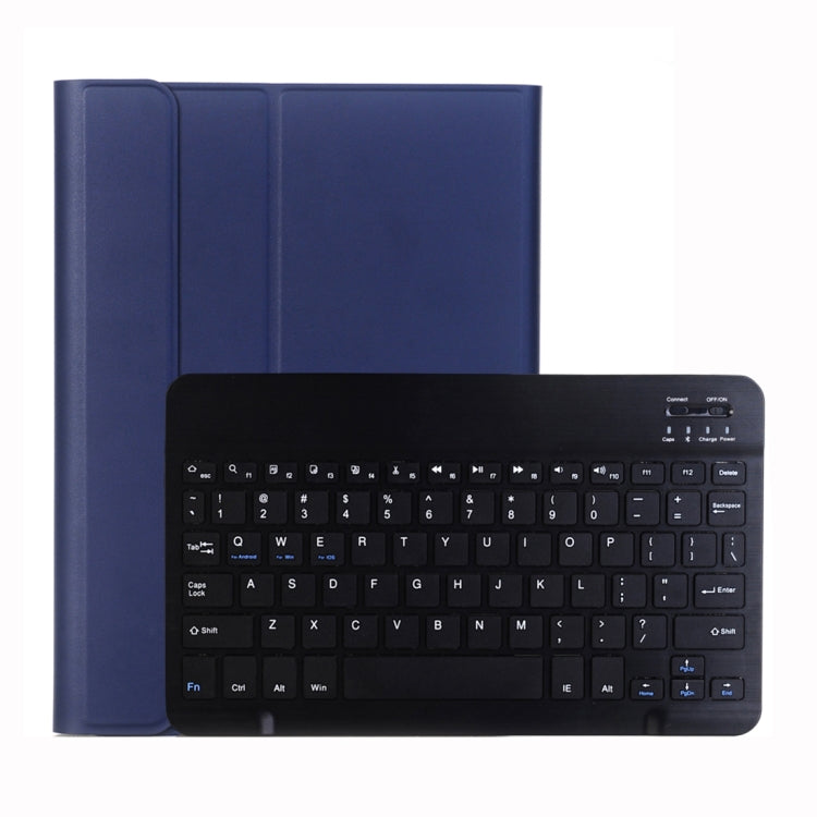 A102 iPad 10.2인치용 초슬림 분리형 블루투스 키보드 가죽 태블릿 케이스 스탠드 기능 포함, 골드, 로즈 골드, 블랙, 다크 블루