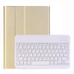A102 iPad 10.2인치용 초슬림 분리형 블루투스 키보드 가죽 태블릿 케이스 스탠드 기능 포함, 골드, 로즈 골드, 블랙, 다크 블루
