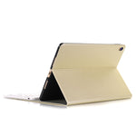 A102 iPad 10.2인치용 초슬림 분리형 블루투스 키보드 가죽 태블릿 케이스 스탠드 기능 포함, 골드, 로즈 골드, 블랙, 다크 블루
