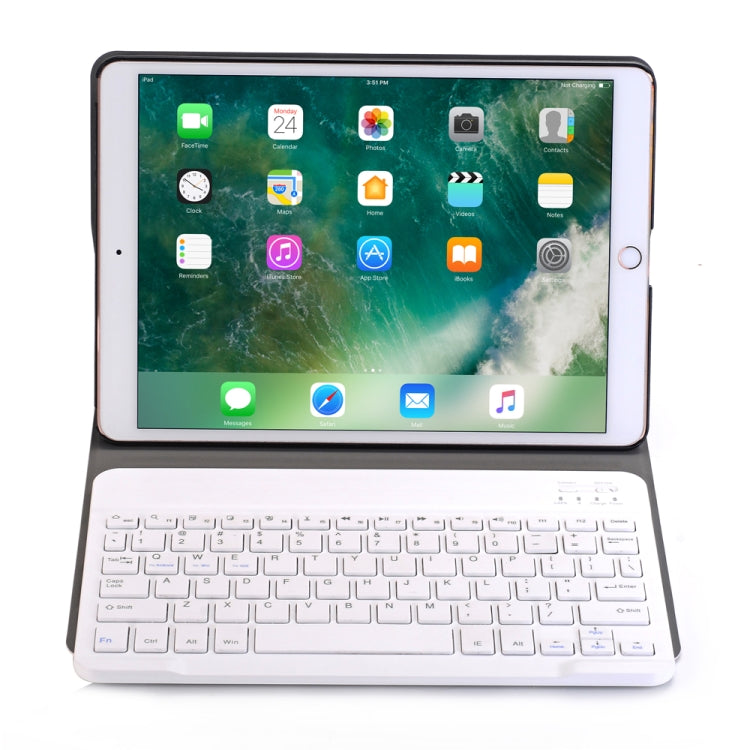 A102 iPad 10.2인치용 초슬림 분리형 블루투스 키보드 가죽 태블릿 케이스 스탠드 기능 포함, 골드, 로즈 골드, 블랙, 다크 블루