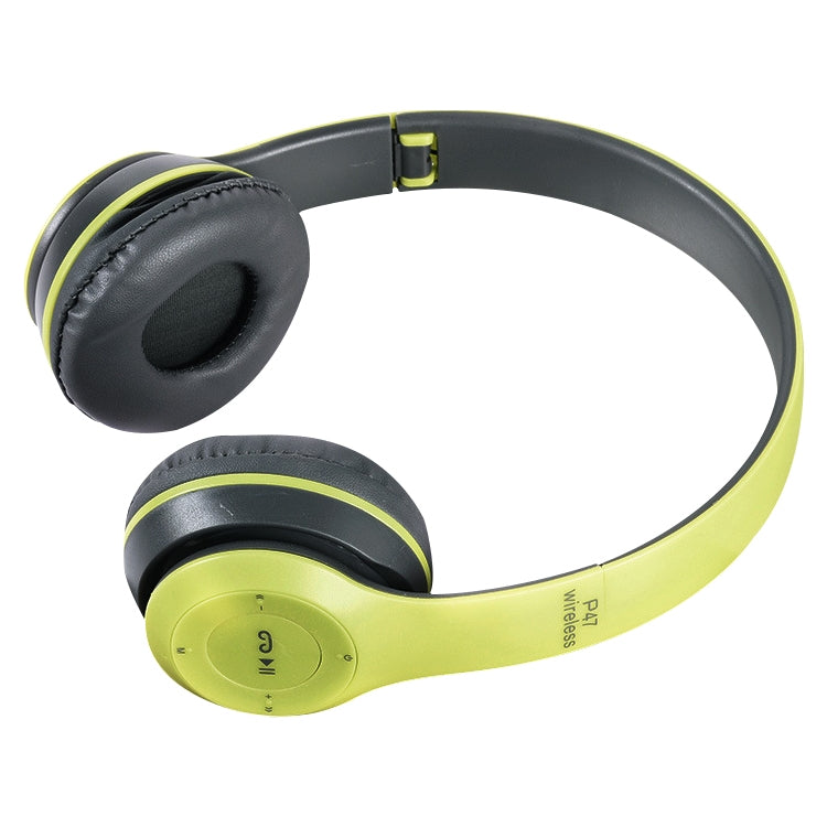 P47 접이식 무선 블루투스 헤드폰 3.5mm 오디오 잭 지원, MP3 / 통화 지원, P47 블랙, P47 블루, P47 레드, P47 화이트, P47 그린