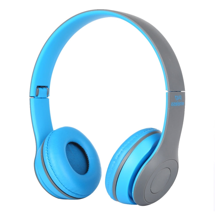 P47 접이식 무선 블루투스 헤드폰 3.5mm 오디오 잭 지원, MP3 / 통화 지원, P47 블랙, P47 블루, P47 레드, P47 화이트, P47 그린