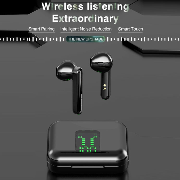 P100pro TWS 블루투스 5.0 터치 무선 블루투스 이어폰 충전 박스 및 LED 스마트 디지털 디스플레이 포함, Siri 및 통화 지원
