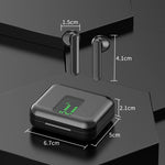 P100pro TWS 블루투스 5.0 터치 무선 블루투스 이어폰 충전 박스 및 LED 스마트 디지털 디스플레이 포함, Siri 및 통화 지원