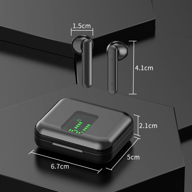 P100pro TWS 블루투스 5.0 터치 무선 블루투스 이어폰 충전 박스 및 LED 스마트 디지털 디스플레이 포함, Siri 및 통화 지원