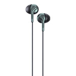 REMAX RM-595 3.5mm 골드 핀 유선 컨트롤 + 마이크 지원 핸즈프리 인이어 스테레오 더블 액션 메탈 뮤직 이어폰