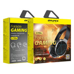 awei A799BL 블루투스 5.0 접이식 헤드 마운트 블루투스 게이밍 헤드셋