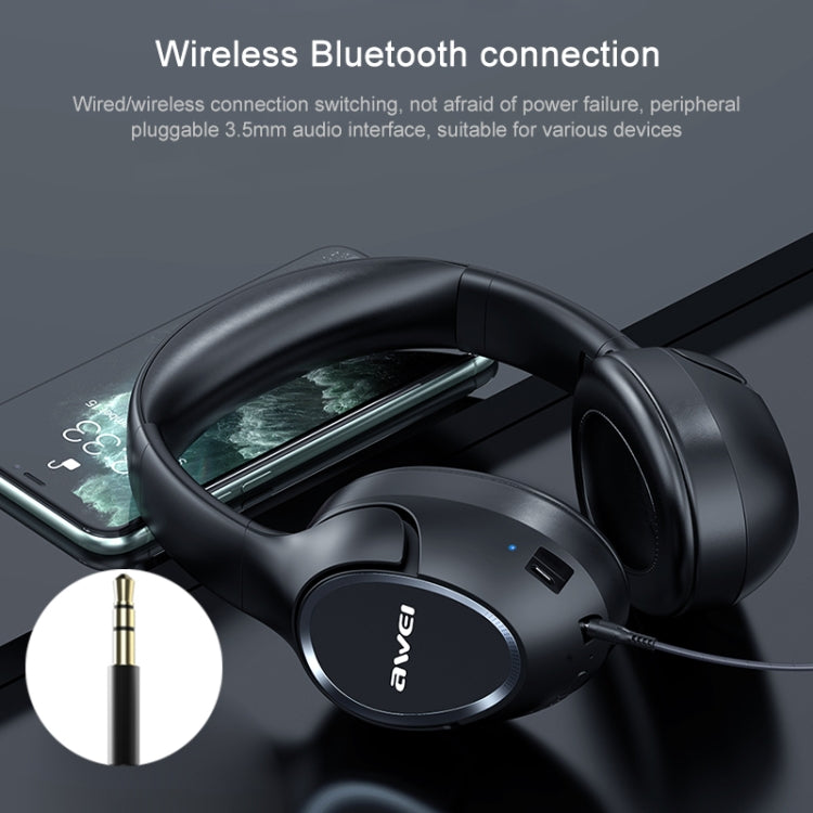 AWEI A770BL 블루투스 5.0 스테레오 무선 블루투스 헤드셋