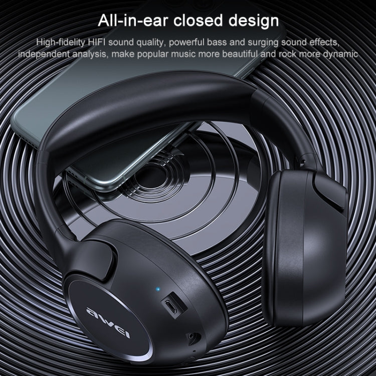 AWEI A770BL 블루투스 5.0 스테레오 무선 블루투스 헤드셋