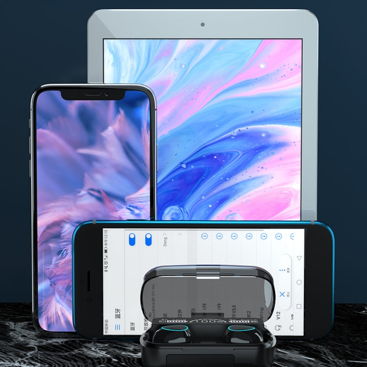 M10 블루투스 5.1 TWS 디지털 디스플레이 무선 블루투스 이어폰 충전 케이스 포함, 터치 지원 & 시리 & 배터리 표시, M10 블랙, M10 그린