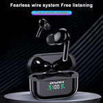 awei T29P 블루투스 V5.0 LED 디지털 디스플레이 진정한 무선 스포츠 IPX4 방수 TWS 헤드셋 충전 케이스 포함