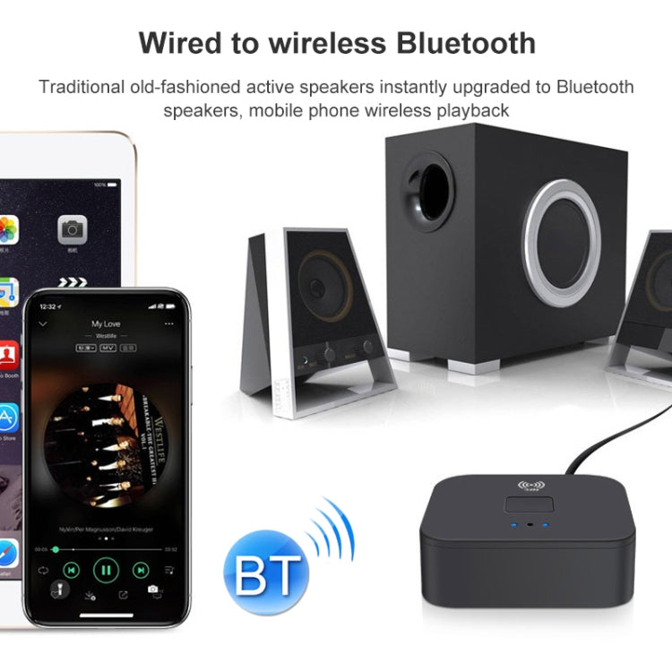 B11 블루투스 5.0 리시버 AUX NFC to 2 x RCA 오디오 어댑터, B11