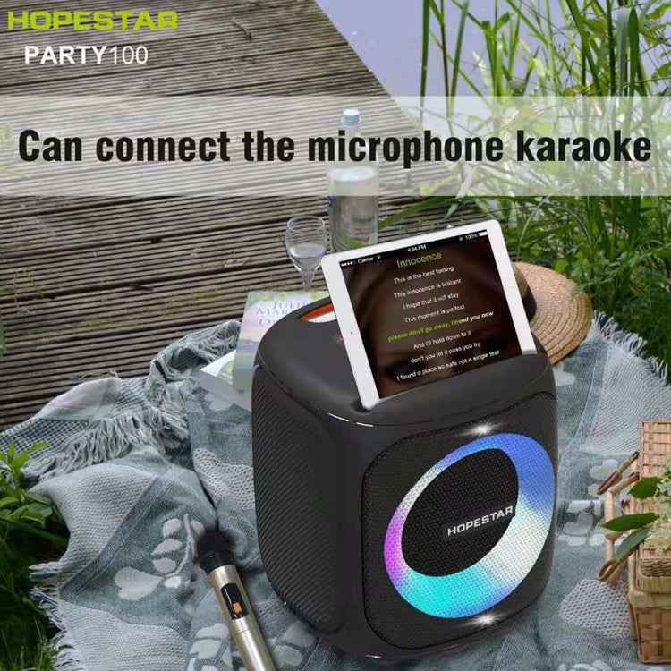 HOPESTAR Party100 블루투스 5.0 휴대용 방수 무선 블루투스 스피커 모바일 충전 기능 포함, Party100(그린)