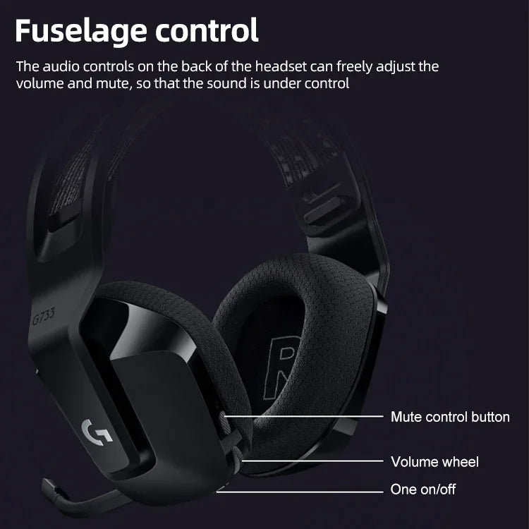로지텍 G733 라이트스피드 무선 RGB 게이밍 헤드셋