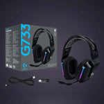 로지텍 G733 라이트스피드 무선 RGB 게이밍 헤드셋