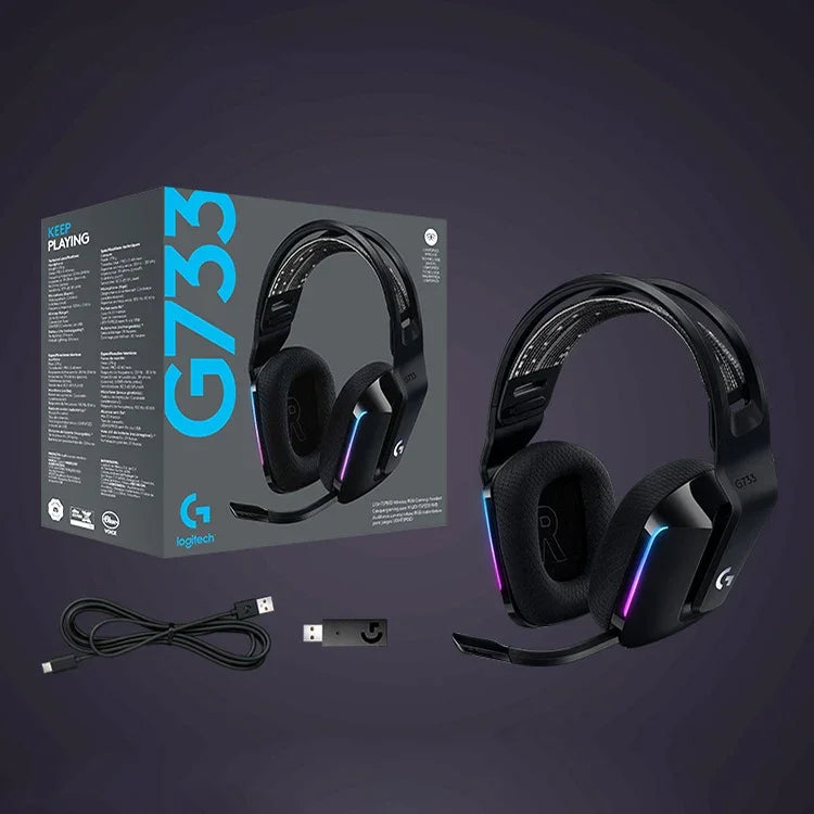 로지텍 G733 라이트스피드 무선 RGB 게이밍 헤드셋