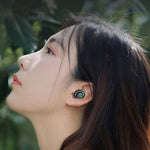 M-B8 블루투스 5.0 미니 인비저블 인이어 스테레오 무선 블루투스 이어폰 충전 케이스 포함