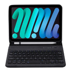 C06B 초슬림 캔디 컬러 블루투스 키보드 태블릿 케이스 iPad mini 6 / mini 7용, 스탠드 및 펜 슬롯 포함