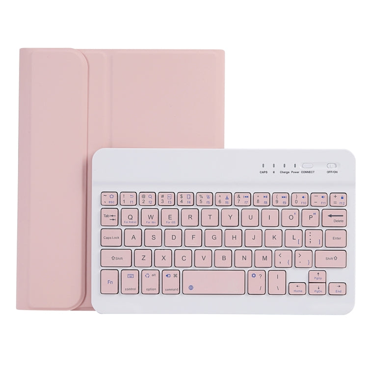C06B 초슬림 캔디 컬러 블루투스 키보드 태블릿 케이스 iPad mini 6 / mini 7용, 스탠드 및 펜 슬롯 포함