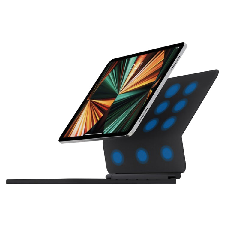 iPad Air 2022 / 2020용 T89 매직 서스펜디드 블루투스 키보드 가죽 케이스, iPad Air 2022 / 2020용