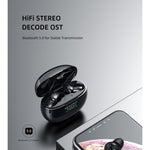 awei T15P 블루투스 V5.0 TWS 진정 무선 스포츠 LED 디스플레이 헤드셋 충전 케이스 포함, T15P