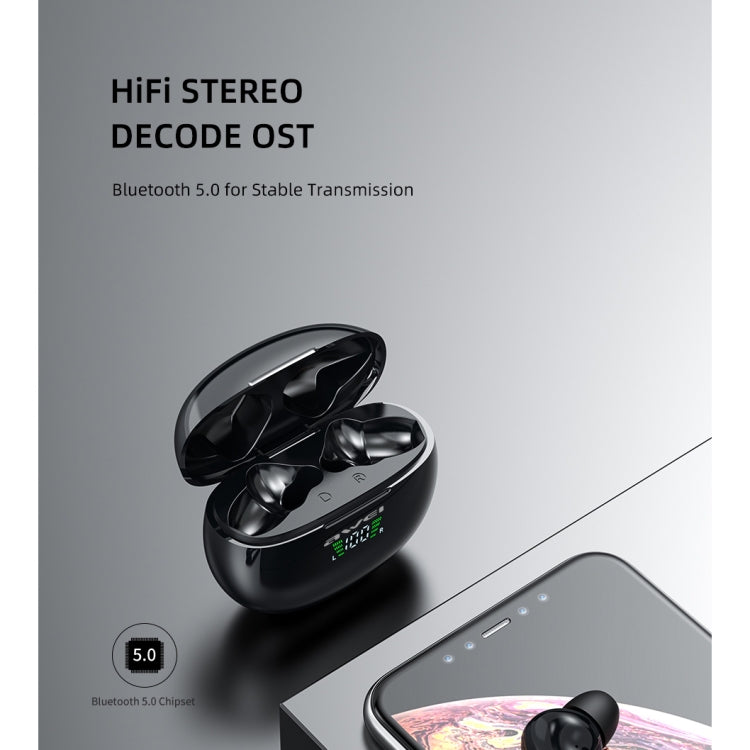 awei T15P 블루투스 V5.0 TWS 진정 무선 스포츠 LED 디스플레이 헤드셋 충전 케이스 포함, T15P