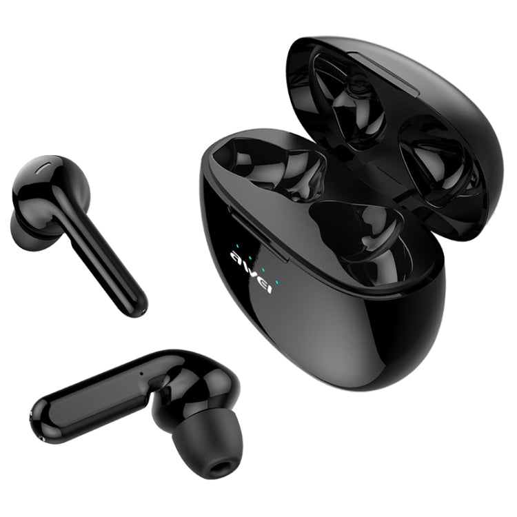 awei T15 TWS 블루투스 V5.0 진정 무선 스포츠 헤드셋 충전 케이스 포함, T15