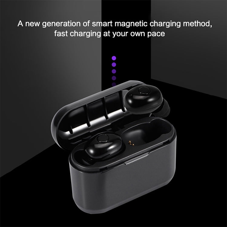 DT-4 IPX 방수 블루투스 5.0 무선 블루투스 이어폰 350mAh 자석 충전 박스 포함, 통화 지원, DT-4