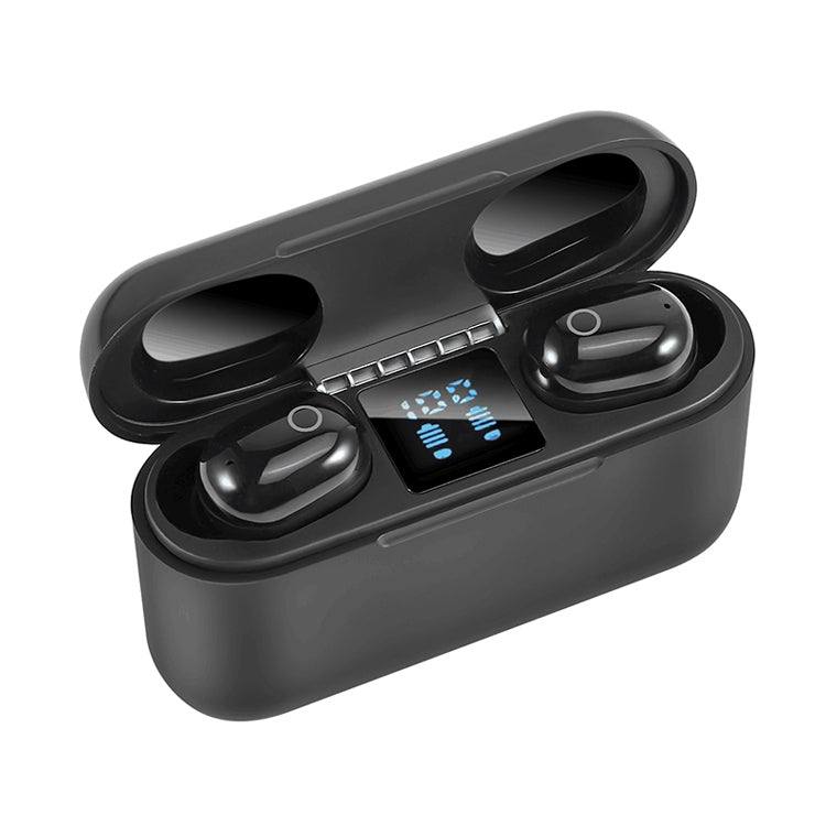 Dt-18 무선 양쪽 귀 블루투스 헤드셋, 2000mAh 충전 케이스 및 터치, 지능형 자석 흡착 충전 지원