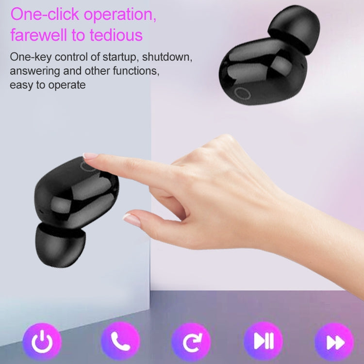 Dt-18 무선 양쪽 귀 블루투스 헤드셋, 2000mAh 충전 케이스 및 터치, 지능형 자석 흡착 충전 지원