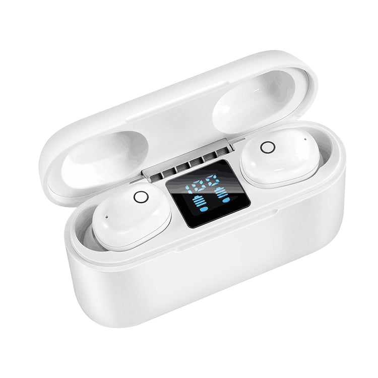 Dt-18 무선 양쪽 귀 블루투스 헤드셋, 2000mAh 충전 케이스 및 터치, 지능형 자석 흡착 충전 지원