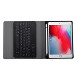 A05B 블루투스 3.0 초슬림 ABS 분리형 블루투스 키보드 가죽 태블릿 케이스 iPad mini 5 / 4 / 3 / 2용, 홀더 포함, mini 5 / 4 / 3 / 2용