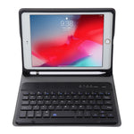 A05B 블루투스 3.0 초슬림 ABS 분리형 블루투스 키보드 가죽 태블릿 케이스 iPad mini 5 / 4 / 3 / 2용, 홀더 포함, mini 5 / 4 / 3 / 2용
