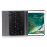 A09 블루투스 3.0 초슬림 ABS 분리형 블루투스 키보드 가죽 태블릿 케이스 iPad Air / Pro 10.5인치 (2019)용, 홀더 포함