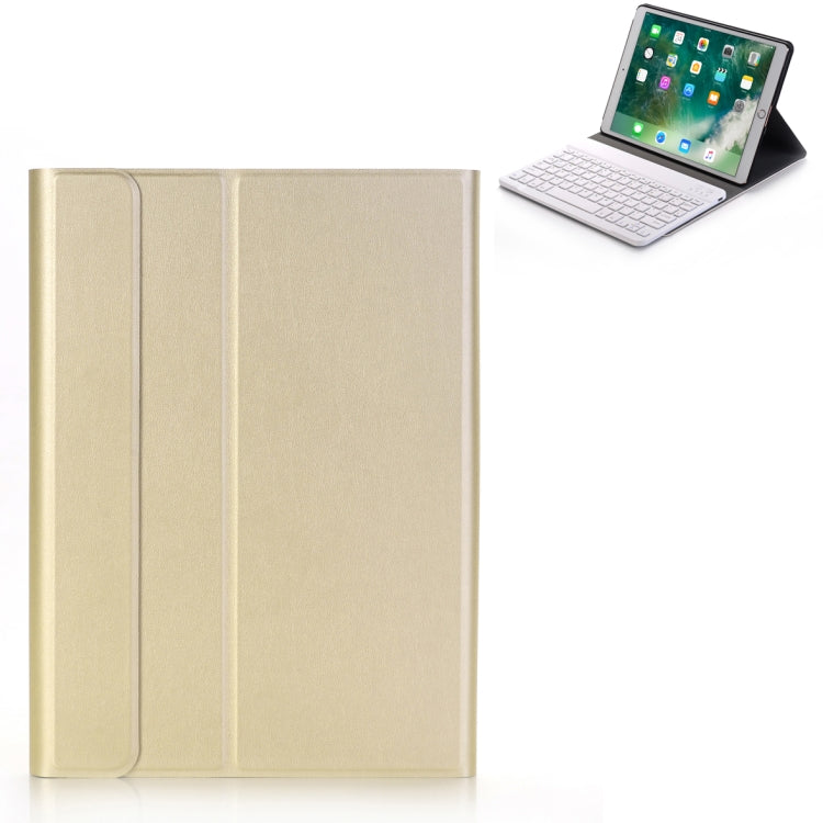 A09 블루투스 3.0 초슬림 ABS 분리형 블루투스 키보드 가죽 태블릿 케이스 iPad Air / Pro 10.5인치 (2019)용, 홀더 포함