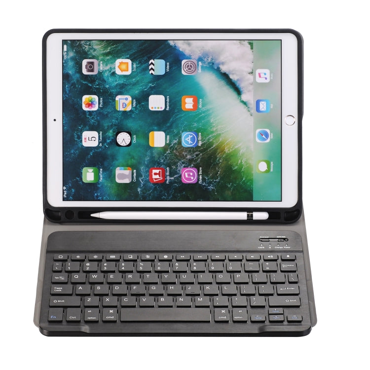 A09B 블루투스 3.0 초슬림 ABS 분리형 블루투스 키보드 가죽 태블릿 케이스 iPad Air / Pro 10.5인치 (2019)용, 펜 슬롯 및 홀더 포함