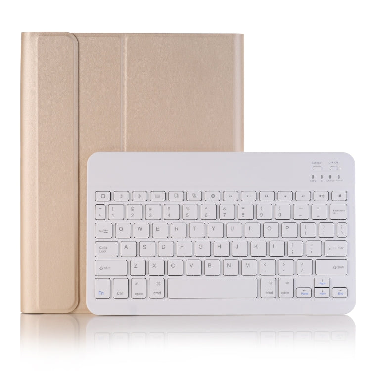 A09B 블루투스 3.0 초슬림 ABS 분리형 블루투스 키보드 가죽 태블릿 케이스 iPad Air / Pro 10.5인치 (2019)용, 펜 슬롯 및 홀더 포함