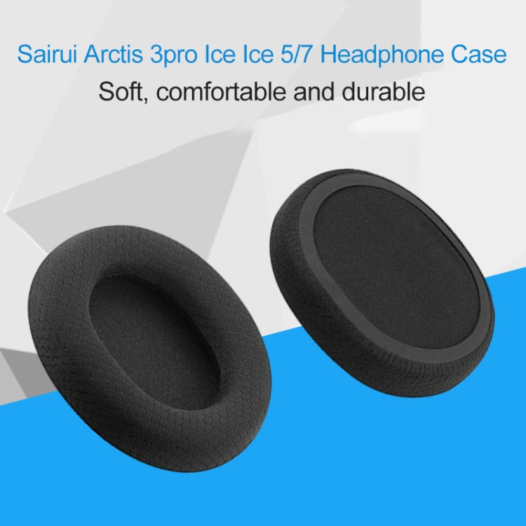 Steelseries Arctis 3 Pro / Ice 5 / Ice 7 헤드폰용 1쌍 가죽 스펀지 보호 케이스 (화이트), IP6D2519A, IP6D2519B, IP6D2519C, IP6D2519D, IP6D2519E, IP6D2519F