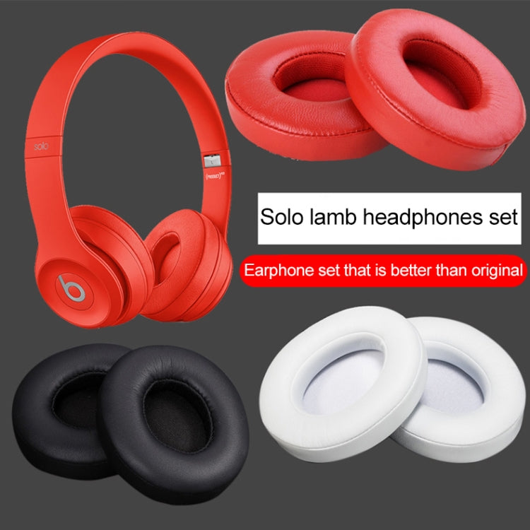 Beats Solo2.0 / Solo3.0 무선 버전용 1쌍 가죽 헤드폰 보호 케이스