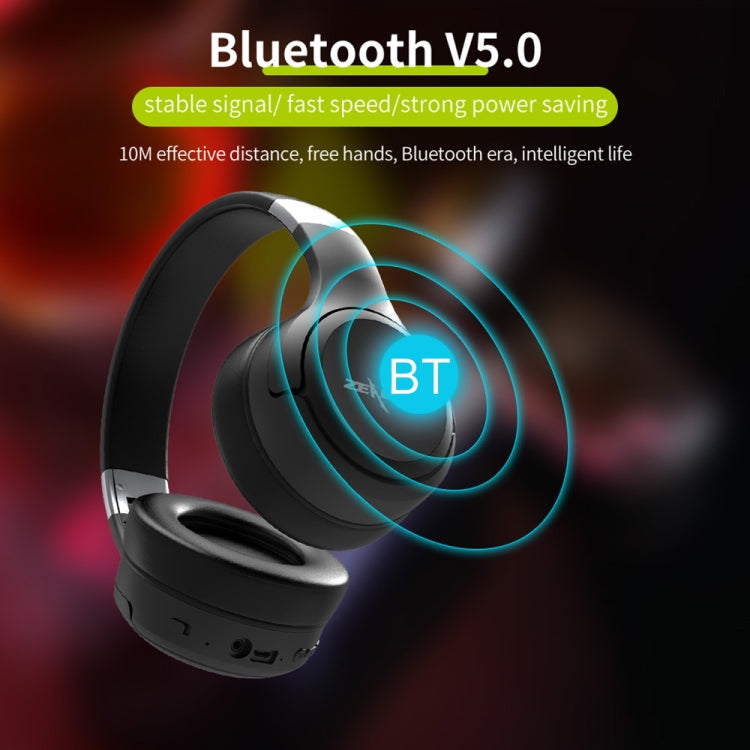 ZEALOT B28 접이식 헤드밴드 블루투스 스테레오 뮤직 헤드셋 디스플레이 포함